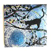 Image of Blue Moon Silhouette Cat