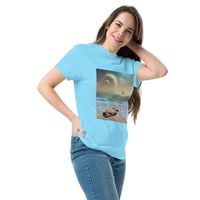 Image 14 of Cat Chilling  on a Space Beach - Unisex Classic Fit T-Shirt