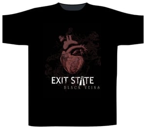 Image of Exit State "Black Veins" T-shirt