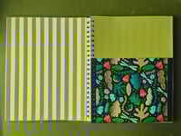 Image 2 of 2025-2026 17 Month Letter Size Planner | Calendar & Weekly Pages | Dragonfly Forest Pattern