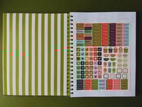 Image 3 of 2025-2026 17 Month Letter Size Planner | Calendar & Weekly Pages | Dragonfly Forest Pattern