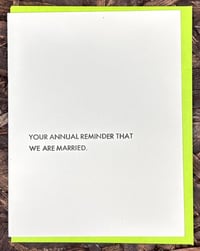 Married Reminder