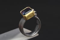 Image 5 of Tourmaline Ring — Oxidised Silver & 18ct Gold