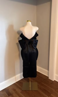 Image 1 of Eve bow mini dress (Black)