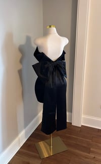 Image 2 of Eve bow mini dress (Black)