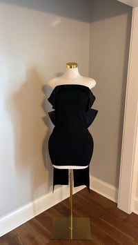 Image 3 of Eve bow mini dress (Black)