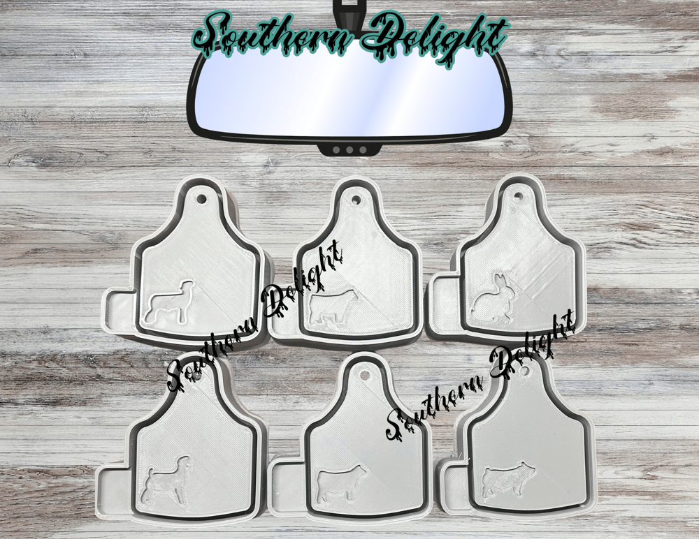 Image of 4H Ear Tag Freshie Molds