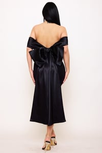 Image 5 of Eve bow mini dress (Black)