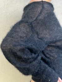 Image 3 of Luna Mohair Top — Dark Grey