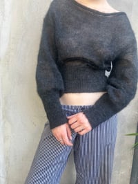 Image 6 of Luna Mohair Top — Dark Grey