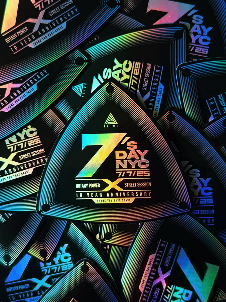 Image of 7sDayNYC 2025 10th Anniversary Sticker