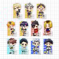 Image 1 of HQ 2.5" Star-Glitter Acrylic Charms (Single-sided)