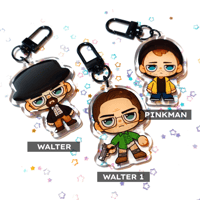 Image 2 of Walter White and Jesse Pinkman, Breaking Bad keychain epoxy
