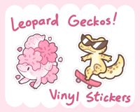 Leopard Gecko Vinyl Stickers