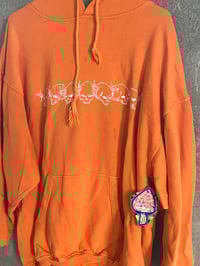 Image 2 of CHAIN REACTION ++ ORANGE H00DIE [2XL]
