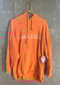 Image 1 of CHAIN REACTION ++ ORANGE H00DIE [2XL]