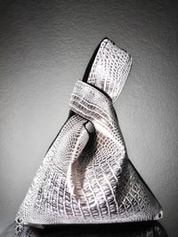 Image 1 of AZUMA BUKURO BAG | DOUBLE SIDED BLACK AND WHITE GATOR