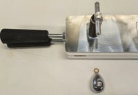 Image 1 of 3 oz Bell Sinker Mold - ( Setup for #2 Eyes ) Aluminum CNC