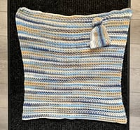 Image 1 of Waffle stitch baby blanket