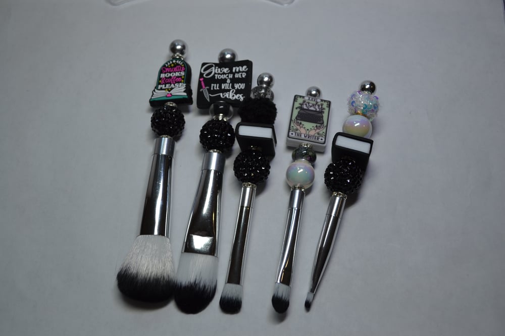 Image of Beaded Makeup Brushes