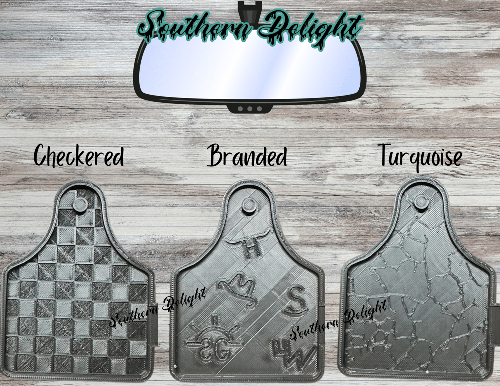 Image of Ear tag with Inserts Freshie Mold