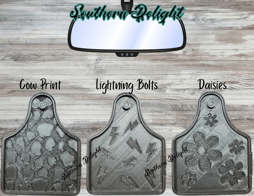 Image of Ear tag with Inserts Freshie Mold