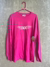 Image 1 of L3T IT OUT//GET THE MSG//PINK L/S [LRG]