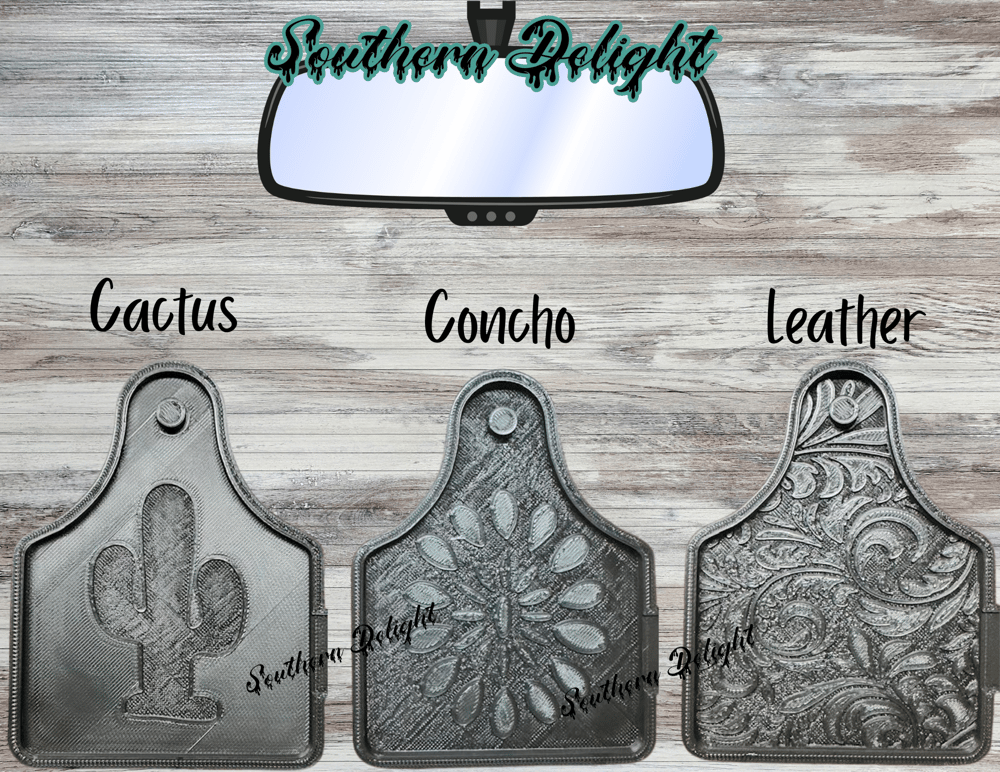 Image of Ear tag with Inserts Freshie Mold