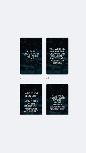 Image of Unsaid Words Messages Cards Deck