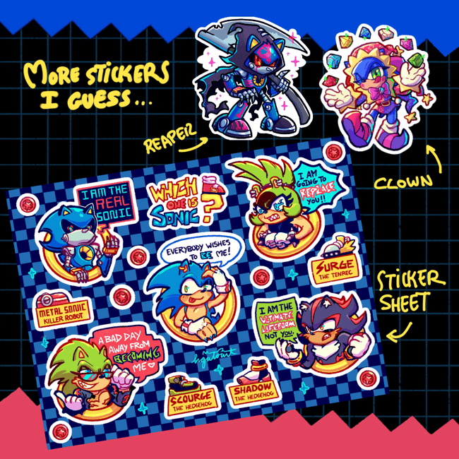 🫡 SONIC STICKERS. AGAIN.