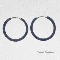 Image 3 of Solid Color Simple Hoops| 70mm