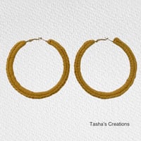 Image 1 of Solid Color Simple Hoops| 70mm