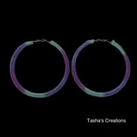 Image 1 of Watercolor Simple Hoops - 80mm/8cm 
