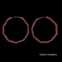 Image 1 of Twisted Hoops - 80mm/8cm