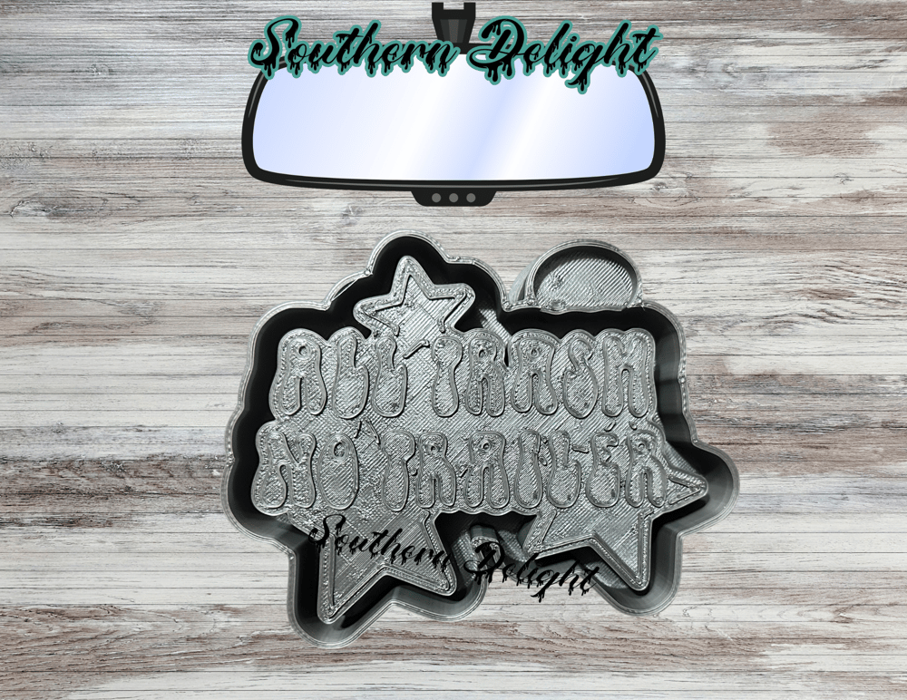 Image of All trash no trailer Freshie Mold