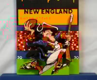 Image 12 of New England Patriots Hand Crafted NFL 3D Wooden Diorama Cartooning Wall Décor