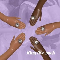 Image 3 of Rings - 80s Barbie style