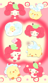 Haru and Ringu (bunny & Chicky)
