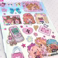 Image 2 of Gyaru friends⋆.✮ 𝄞 ✮.⋆ sticker sheet 