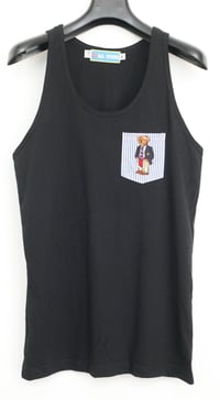 Image 5 of Black Teddy Bear Pocket Tank Top