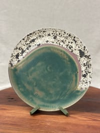 Image 1 of Large Handmade Plate – Earthy Layers Collection 25.5cm diameter | Red Clay