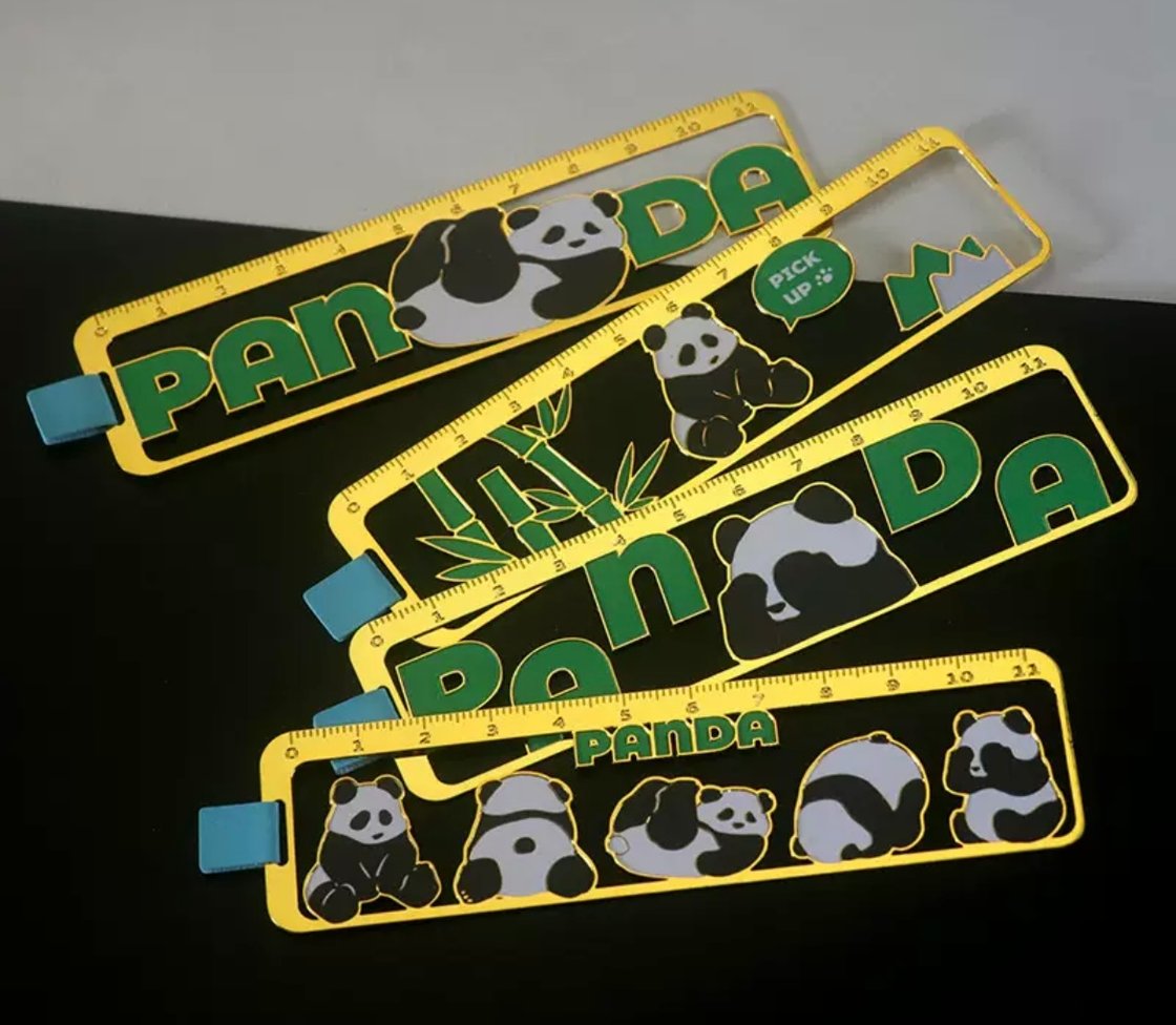 Image of (New) Panda Ruler Bookmark