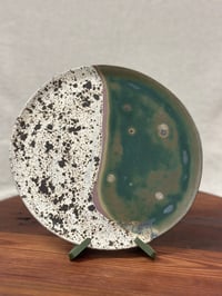 Image 2 of Large Handmade Plate – Earthy Layers Collection 25.5cm diameter | Red Clay