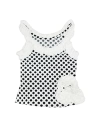 Image 5 of Handmade lace floral polka dot tank top