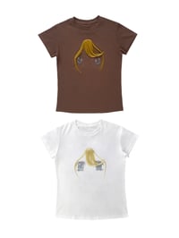 Image 5 of Big eyes bangs short-sleeve T-shirt