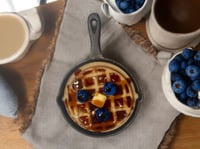 Image 3 of Cast iron skillet waffle candles 