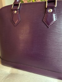 Image 9 of Louis Vuitton Alma PM Epi Leather Dark Purple