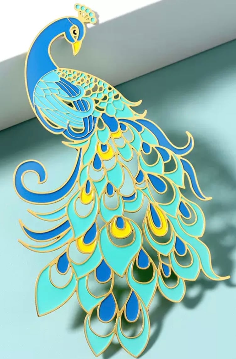 Image of Peacock Bookmark