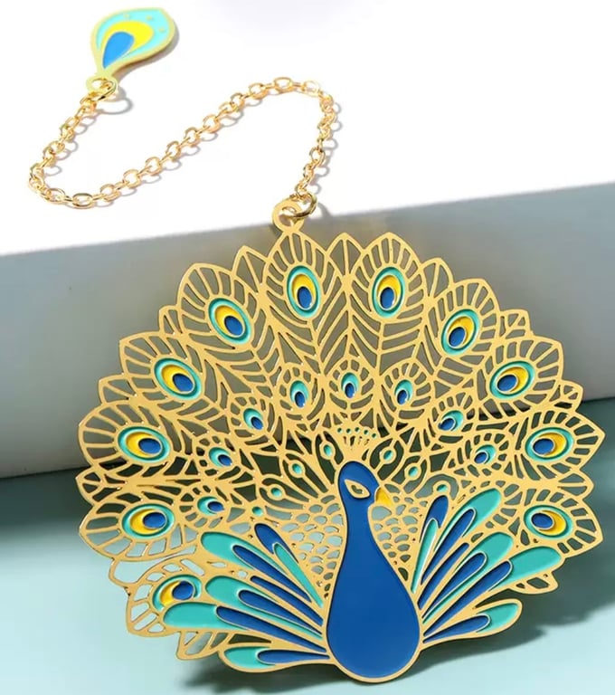 Image of Amazing Peacock Bookmark