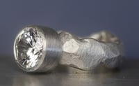 Image 2 of 'Bling Ring' Maxi | Recycled Silver Ring with Cubic Zirconia